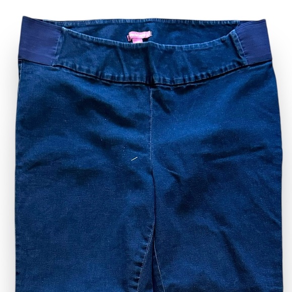 Woman Within Maternity Size 16WP Side Panel Blue Denim Jeans - Picture 2 of 7